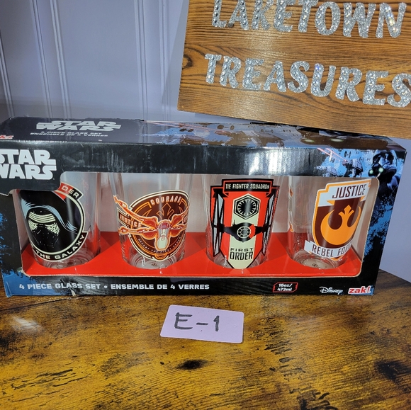 Disney Star Wars  Glass Set - Black, Red, Orange The Force Awakens - Picture 11 of 12